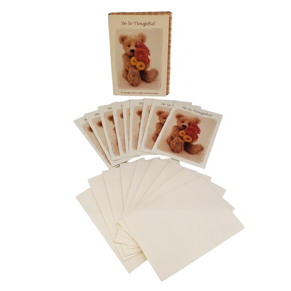 Vintage Boyds Bears Thank you Cards & Envelopes 2001 Boyds Collection Made USA - Picture 2 of 9